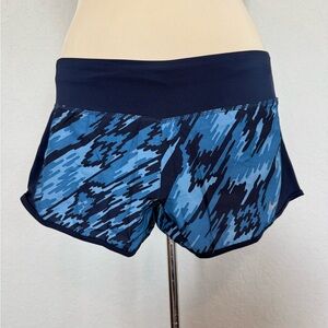 Nike Dri-Fit Blue Patterned Athletic Shorts